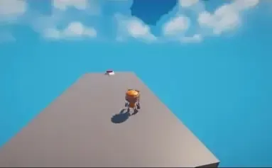 A GIF showing a switch being hit, and the camera panning to a newly opened door